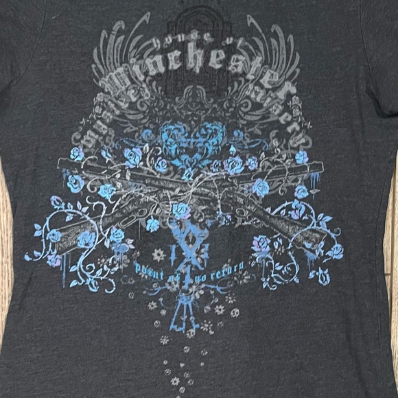 House of Winchester Grey Graphic T-Shirt size L - gothic, Halloween - Picture 4 of 6